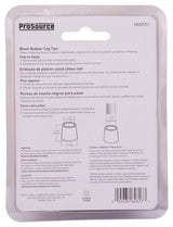 ProSource FE-50632-PS Furniture Leg Tip, Round, Rubber, Black, 1/2 in Dia, 1-1/8 in H