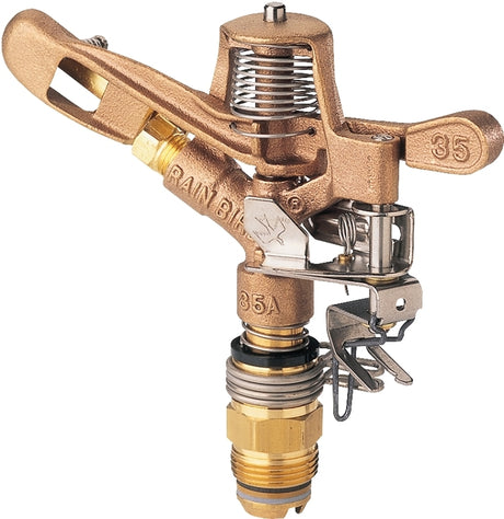 Rain Bird 35ADJTNTB Impact Sprinkler, 3/4 in Connection, Male, 23 to 50 ft, 27 deg Nozzle Trajectory, Full/Part-Circle