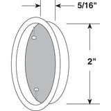 Prime-Line N 6868 Door Pull, 5/16 in D, Steel, Chrome-Plated, Pack of 6