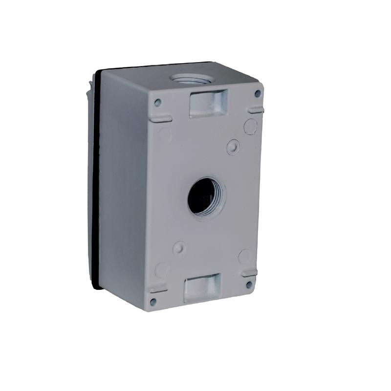 Sigma Engineered Solutions Rectangle Die-Cast Metal 1 gang 4.58 in. H X 2.83 in. W GFCI Outlet Kit