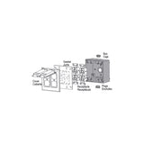Sigma Engineered Solutions New Work 31 cu in Square Die-Cast Metal 2 gang Weatherproof Box Gray