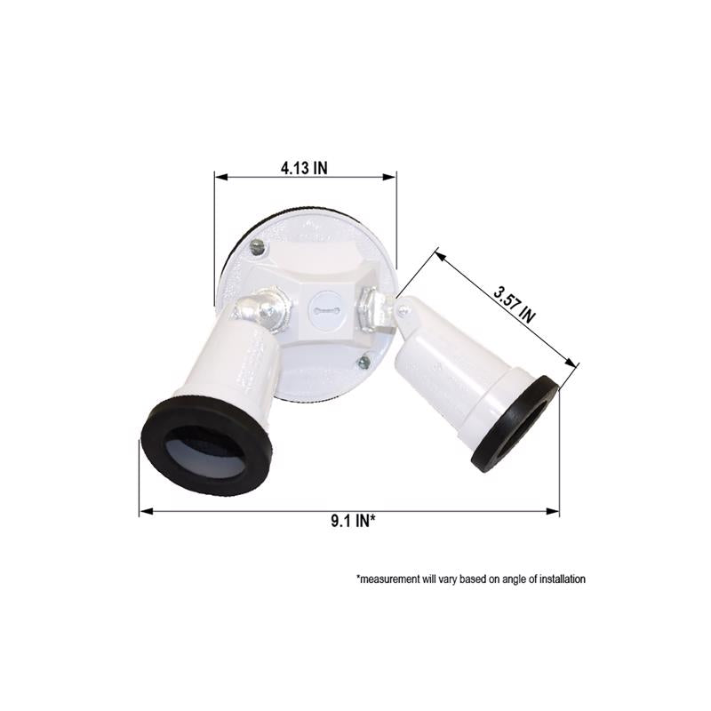 Sigma Engineered Solutions Switch Controlled White Lamp Holder Kit Hardwired