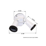 Sigma Engineered Solutions Switch Controlled White Lamp Holder Kit Hardwired
