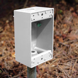Sigma Engineered Solutions New Work 18.3 cu in Rectangle Die-Cast Metal 1 gang Weatherproof Box Whit
