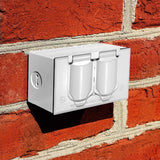 Sigma Engineered Solutions Rectangle Die-Cast Metal 1 gang 2.83 in. H X 4.57 in. W Horizontal Duplex