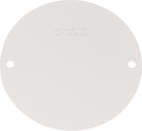Sigma Engineered Solutions Round Stamped Steel 4.13 in. H X 4.13 in. W Flat Box Cover