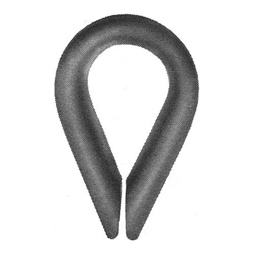 Galvanized Wire Rope Thimble, 3/8"
