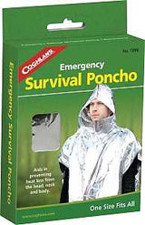 Coghlan's 1390 Emergency Survival Poncho, Metallized Aluminum/Polyethylene, Pack of 6