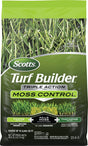 Scotts Turf Builder 40212 Moss Killer and Lawn Fertilizer, Granular, Dark Brown/Tan, 40 lb Bag