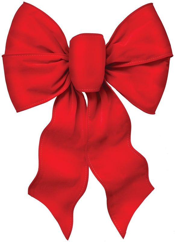 Holidaytrims 7371 Deluxe Bow, Velvet, Red, Pack of 12