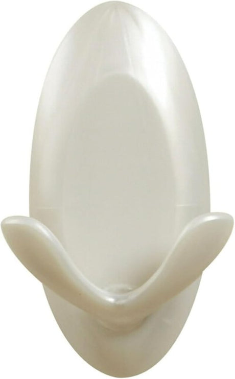 Command 17087-ES Medium Double Hook, 3 lb, 2-Hook, Plastic, White, Unfinished