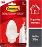Command 17087-ES Medium Double Hook, 3 lb, 2-Hook, Plastic, White, Unfinished