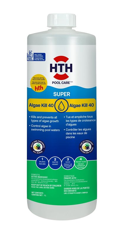 HTH Pool Care 4205 Super Algae Kill 40, 1 L