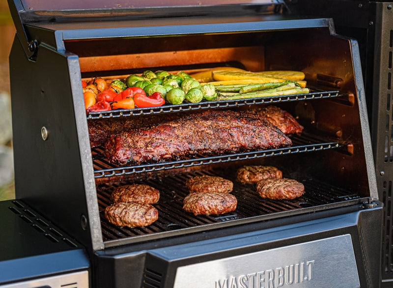 Masterbuilt Gravity 560 Series MB20091420 Warming Rack, 5.275 in L, 22-1/8 in W, Steel, Porcelain-Coated