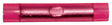 Calterm 65501 Butt Splice Connector, 600 V, 22 to 18 AWG Wire, Nylon Insulation, Red