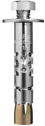 Cobra Anchors 609R Sleeve Anchor, 3/8 in Dia, 4 in L, 750 lb, Steel, Plated