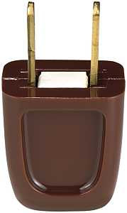 Eaton Wiring Devices BP2601-6B-SP Electrical Plug, 2 -Pole, 10 A, 125 V, NEMA: NEMA 1-15, Brown