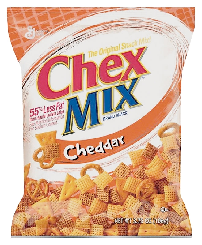 Chex Mix CMC8 Snack Food, Cheddar Flavor, 3.6 oz Bag, Pack of 8