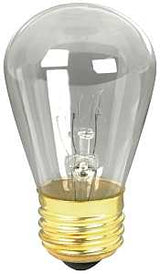 Feit Electric 11S14/4-130 Incandescent Bulb, 11 W, S14 Lamp, E26 Medium Lamp Base, 40 Lumens, 2700 K Color Temp, Pack of 6
