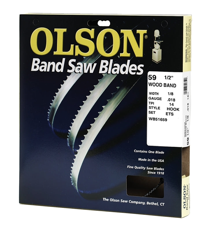Olson WB51659DB Saw Blade, 1/8 in W, 59-1/2 in L, 14 TPI