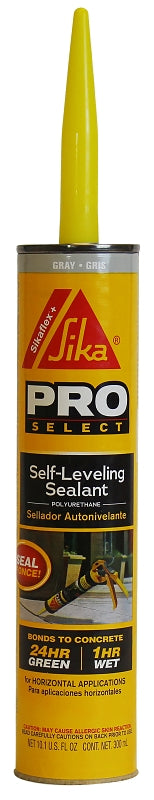 Sika SIKAFLEX PRO SELECT Series 515304 Self-Leveling Sealant, Gray, 10.1 fl-oz Cartridge