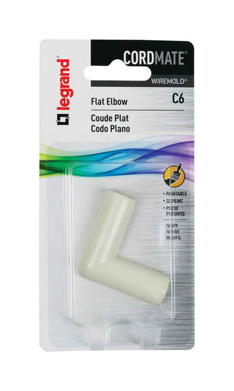 Legrand Cordmate 2 3/4 in. D Plastic Electrical Conduit Elbow For AC, MC and RWFMC Cable 1 pk, Pack of 10