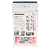 Rawlplug R-S0-UNO1/4+7-2 Drywall Anchor, 28 mm L, Nylon, 20 to 160 lb, Pack of 6