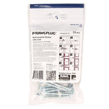 Rawlplug Rawl Uno Series R-S0-UNO3/8+10-1 Multi-Purpose Anchor, 16 mm Thread, 1 in L, Polypropylene, Pack of 5