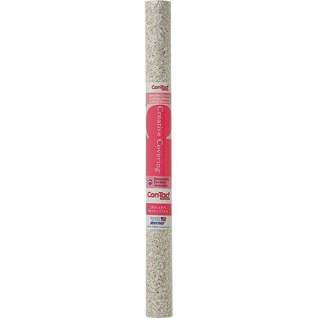 Con-Tact 09F-C9J73-12 Contact Paper, 9 ft L, 18 in W, Vinyl, Beige Granite