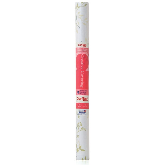 Con-Tact 09F-C9I63-12 Shelf Liner Paper, 9 ft L, 18 in W, Paper, Aspen Aloe, Pack of 12