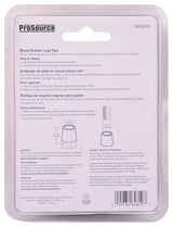 ProSource FE-50634-PS Furniture Leg Tip, Round, Rubber, Black, 3/4 in Dia, 1-1/8 in H