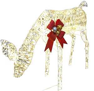 Hometown Holidays 58617 3D Feeding Deer, Micro, LED, 36 in L