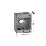 Sigma Engineered Solutions New Work 18.3 cu in Rectangle Metallic 1 gang Weatherproof Box Gray
