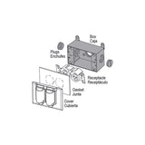 Sigma Engineered Solutions New Work 18.3 cu in Rectangle Metallic 1 gang Weatherproof Box Gray