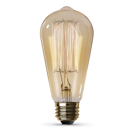 Feit The Original 60 W ST19 Vintage Incandescent Bulb E26 (Medium) Soft White 1 pk, Pack of 6