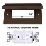 Sigma Engineered Solutions Rectangle Die-Cast Metal 1 gang 2.83 in. H X 4.57 in. W Horizontal GFCI C