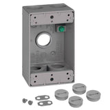 Sigma Engineered Solutions New Work 18.3 cu in Rectangle Metallic 1 gang Weatherproof Box Gray