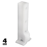 Prime-Line G 3004 Roller Assembly, 1/4 in W, 1-1/2 in L, Nylon/Plastic, White