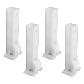 Prime-Line G 3004 Roller Assembly, 1/4 in W, 1-1/2 in L, Nylon/Plastic, White