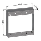 Sigma Engineered Solutions New Work 16 cu in Square Metallic Extension Ring Gray