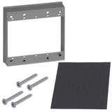 Sigma Engineered Solutions New Work 16 cu in Square Metallic Extension Ring Gray