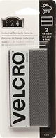 VELCRO Brand 91373 Hook and Loop Fastener, 2 in W, 4 in L, Titanium, 15 lb