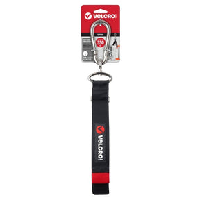 VELCRO Brand EASY HANG VEL-30803-USA Large-Size Heavy-Duty Cinch Strap, 1-1/2 in W, 30 in L, Polypropylene, Black