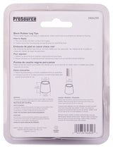 ProSource FE-50635-PS Furniture Leg Tip, Round, Rubber, Black, 7/8 in Dia, 1-3/8 in H