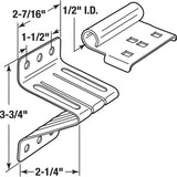 Prime-Line GD 52117 Adjustable Top Roller Fixture, Steel, Silver