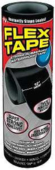 Flex Tape TFSBLKR1210 Tape, 10 ft L, 12 in W, Rubber Backing