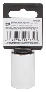 Vulcan MT6517270 Drive Socket, 3/4 in Socket, 1/2 in Drive, 12-Point, Chrome Vanadium Steel, Chrome
