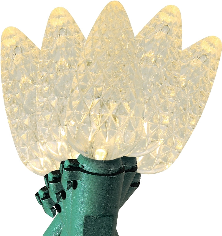 Sylvania V47829-49 Light Set, Christmas, 120 V, 4.8 W, 50-Lamp, LED Lamp, Warm White Lamp, 13.58 ft L