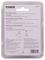 ProSource FE-50641-PS Furniture Leg Tip, Round, Rubber, White, 1/2 in Dia, 1-1/8 in H