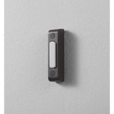 Heath Zenith Oil Rubbed Bronze Brown Metal Wired Pushbutton Doorbell